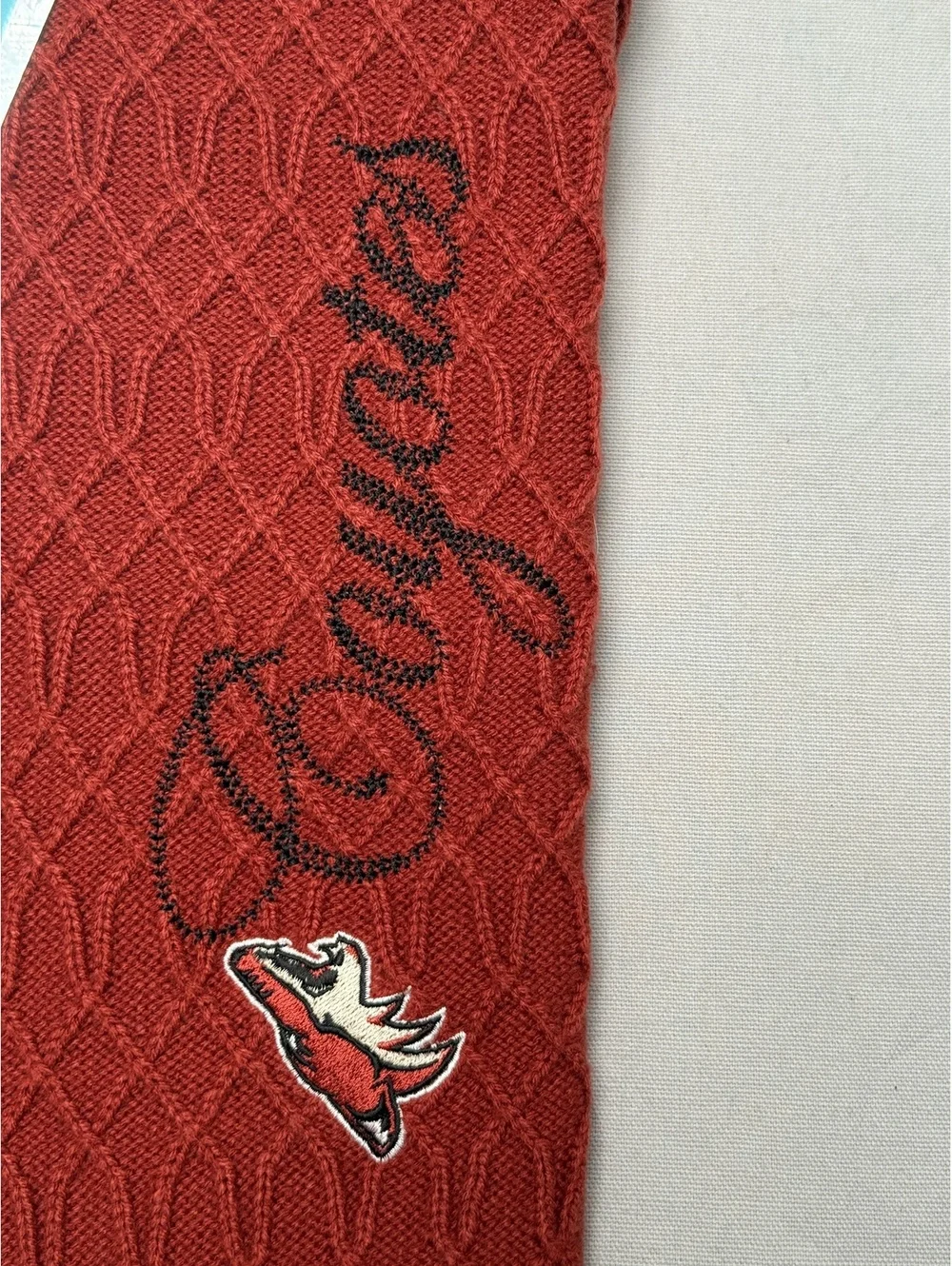 Reebok NHL Phoenix Arizona Coyotes Hockey Knit Scarf - OS